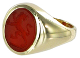 Cornelian Signet Ring.